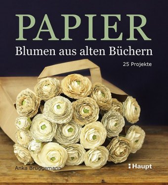Papier - Blumen aus alten Büchern