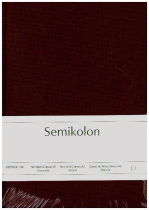Semikolon Notizbuch Classic A5 dotted burgundy