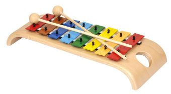 Das wunderschöne Glockenspiel (Holzglockenspiel mit Metallplatten, diatonisch, 2 Schlägel)