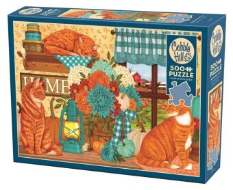 COBBLE HILL PUZZLES - Kürbisbeet-Katzen 500 Teile