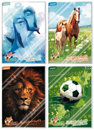 Aufgabenheft Farbenfroh Smart A5 Umschlag, sort.(4)