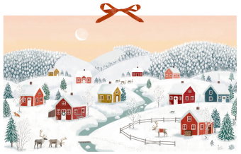 Wand-Adventskalender - Winterhäuser