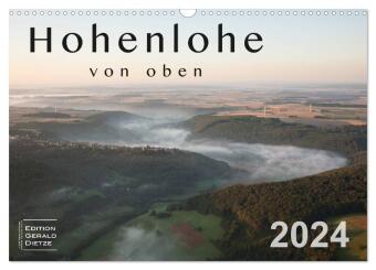 Hohenlohe von oben (Wandkalender 2024 DIN A3 quer), CALVENDO Monatskalender