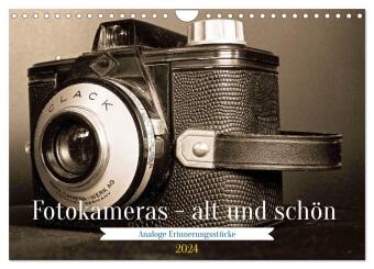 Fotokameras - alt und schön (Wandkalender 2024 DIN A4 quer), CALVENDO Monatskalender