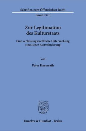 Zur Legitimation des Kulturstaats.