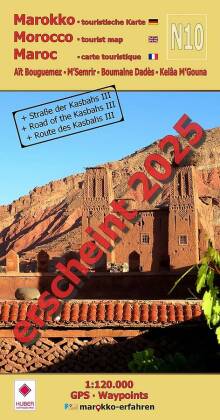 N10: Aït Bouguemez - M'Semrir - Boumalne Dadès - Kelâa M'Gouna + Straße der Kasbahs III + GPS-Waypoi