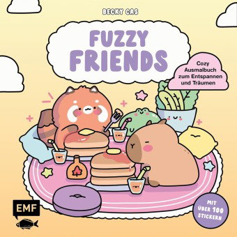 Fuzzy Friends - Cozy Ausmalbuch zum Entspannen und Träumen