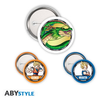 DRAGON BALL - Badge Pack - DBZ/Goku, Vegeta & Shenron