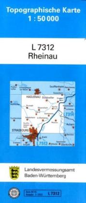 Topographische Karte Baden-Württemberg, Zivilmilitärische Ausgabe - Rheinau