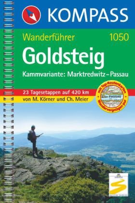 Kompass Wanderführer Goldsteig, Kammvariante. Tl.1