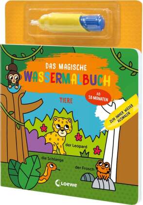 Das magische Wassermalbuch - Tiere