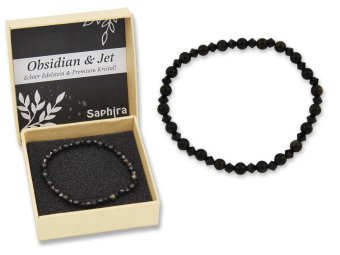 Obsidian Saphira Edelsteinarmband