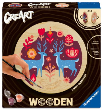 CreArt, Malen nach Zahlen Wooden - Waldbegegnung