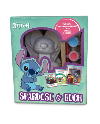 Disney Stitch: Spardose & Buch