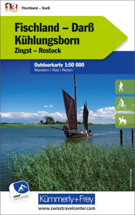 Kümmerly+Frey Outdoorkarte Deutschland 13 Fischland, Darss, Kühlungsborn 1:50.000
