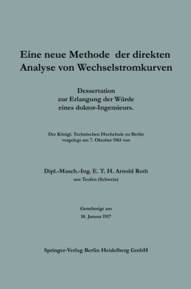 Eine neue Methode der direkten Analyse von Wechselstromkurven