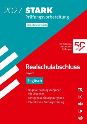 STARK Englisch - Realschulabschluss 2027 Bayern - Prüfungsvorbereitung inkl. Basistraining, m. 1 Buc