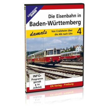 Die Eisenbahn in Baden-Württemberg. Tl.4, 1 DVD