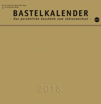 Bastelkalender gold mittel 2018