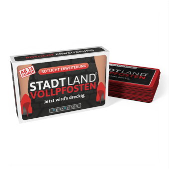 DENKRIESEN - STADT LAND VOLLPFOSTEN® - Das Brettspiel - ERWEITERUNG - ROTLICHT EDITION "Jetzt wird's