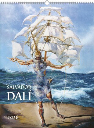Alpha Edition - Salvador Dalí 2026 - Kunstkalender 42×56 cm mit Meisterwerken des Surrealismus, deko