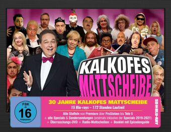 30 Jahre Kalkofes Mattscheibe, 15 Blu-ray (SD on Blu-ray) + 1 DVD