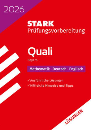 STARK Lösungen zu Mathematik, Deutsch, Englisch 9. Klasse - Quali Mittelschule 2026 Bayern - Prüfung