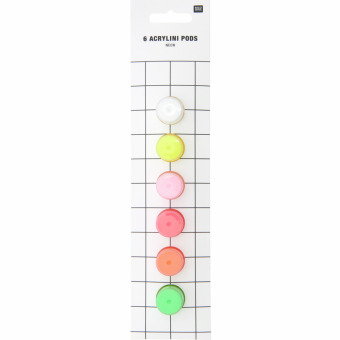 Acrylini Pods Neon Set, 6 Farben, je 3,5 ml