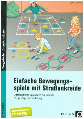 Einfache Bewegungsspiele mit Straßenkreide