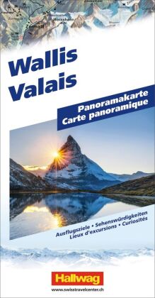 Hallwag Panoramakarte Wallis Panoramakarte