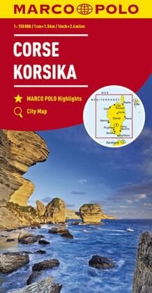 MARCO POLO Regionalkarte Korsika 1:150.000. Corsica / Corse