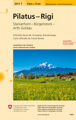 3311T Pilatus - Rigi Wanderkarte