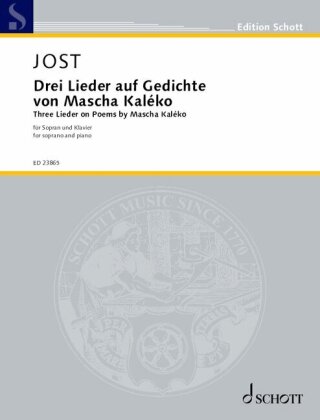 Drei Lieder auf Gedichte von Mascha Kaléko