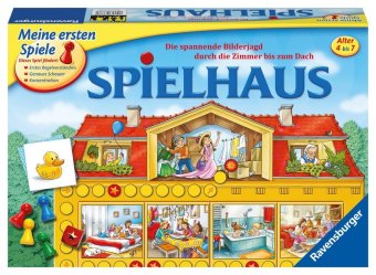 Ravensburger 21424 - Spielhaus - Kinderspielklassiker, spannende Bilderjagd für 2-4 Spieler ab 4 Jah