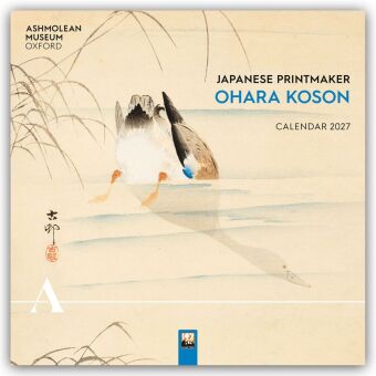 Japanese Printmaker Ohara Koson - Japanische Kunst 2027 - Original Flame Tree Publishing-Kalender [K