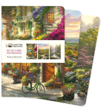 Dreier Set Mittelformat-Notizbücher: Thomas Kinkade