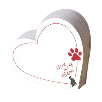 Notizzettelblock »Ein Herz auf vier Pfoten«