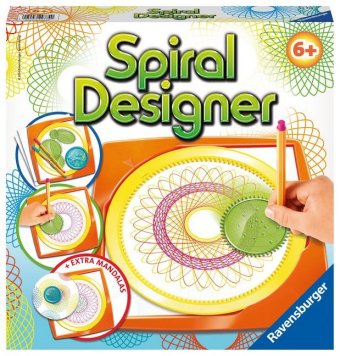 Ravensburger Spiral-Designer, Zeichnen lernen für Kinder ab 6 Jahren, Kreatives Zeichen-Set für farb
