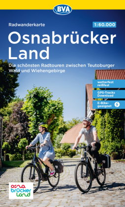 Radwanderkarte BVA Radwandern im Osnabrücker Land 1:60.000, reiß- und wetterfest, GPS-Tracks Downloa