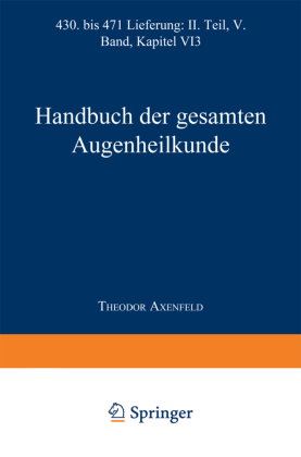 Handbuch der Gesamten Augenheilkunde