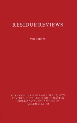 Residues of Pesticides and Other Contaminants in the Total Environment