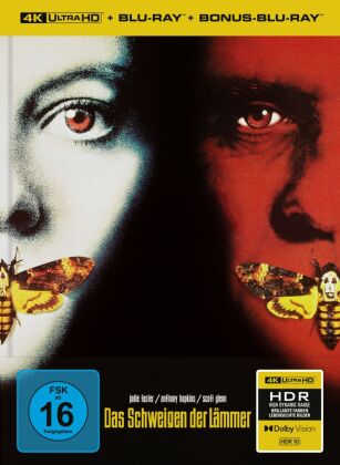 Das Schweigen der Lämmer, 1 4K UHD-Blu-ray + 2 Blu-ray (Limitiertes Mediabook)