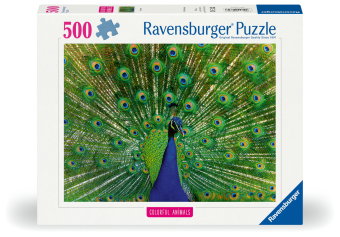Erwachsenenpuzzle "Colorful Animals" 500 Teile - Pfau