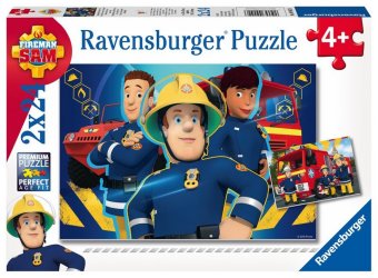 Ravensburger Kinderpuzzle - 09042 Sam hilft dir in der Not - Puzzle für Kinder ab 4 Jahren, Feuerweh