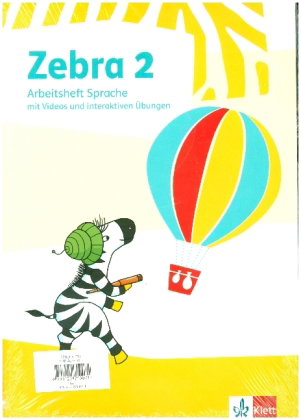 Zebra 2, Arbeitsheft Sprache, Arbeitsheft Lesen/Schreiben mit digitalen Medien Klasse 2, 2 Bde.