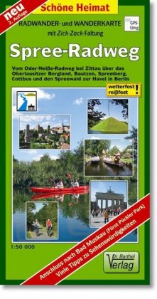 Radwander- und Wanderkarte Spree-Radweg