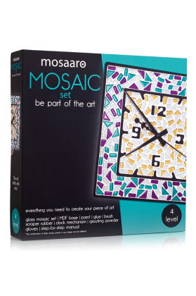 Mosaik-Set Quadrat-Uhr MA4002