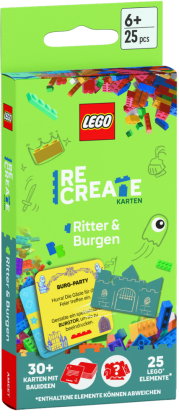 LEGO® - ReCreate Karten - Ritter & Burgen, m. 1 Beilage