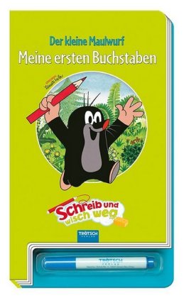 Trötsch Der kleine Maulwurf Schreib und wisch weg Buchstaben