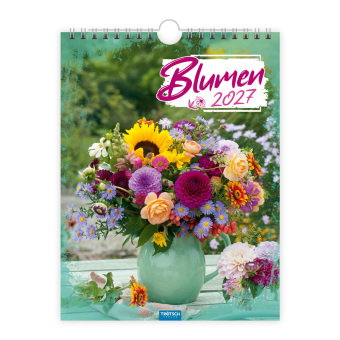 TRÖTSCH - Notizkalender zum Hängen Blumen 2027